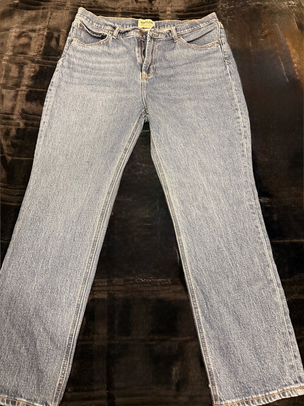 Kirkland Signature Blue Jeans. High Rose, Straight fit Women’s Jeans.
